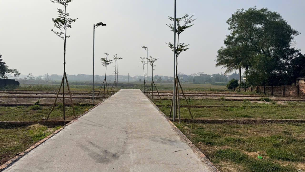 Đường bê tông nội khu có đèn chiếu sáng tại lốc đất Mã Quần – Bắc Lý, Hiệp Hòa
