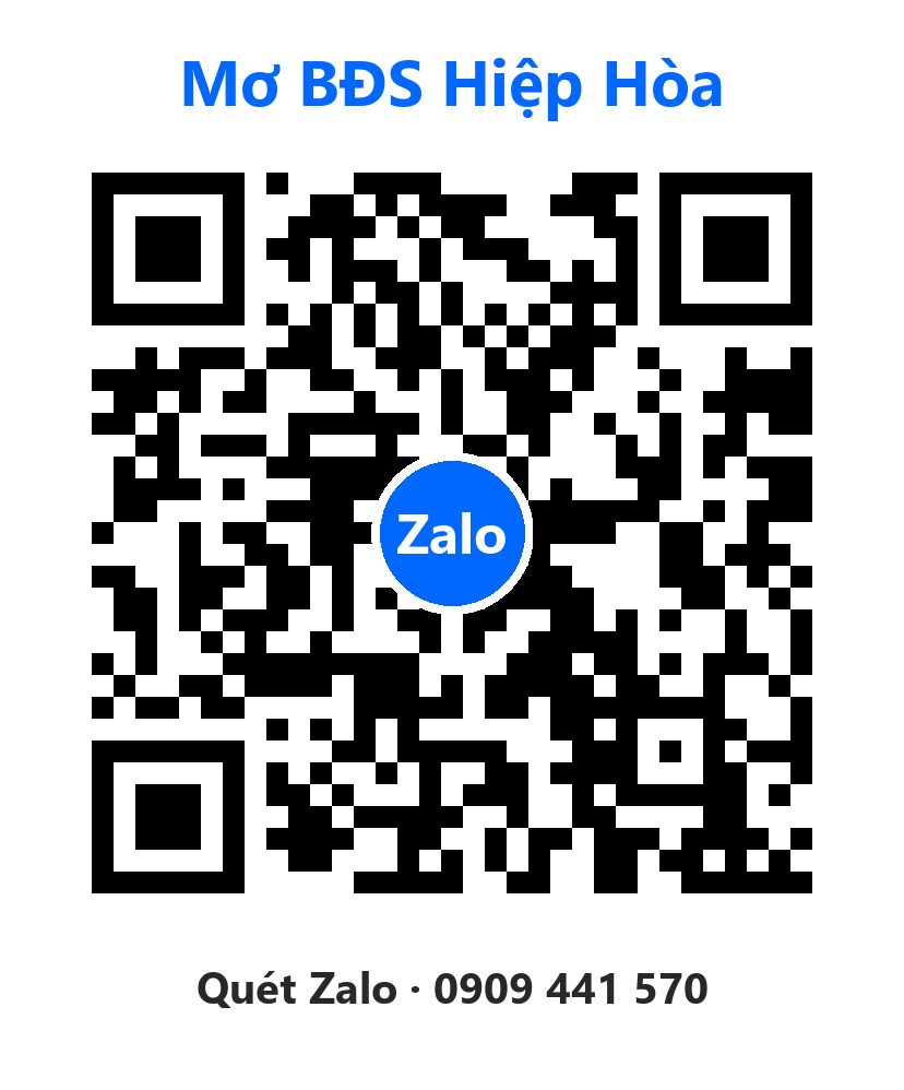 Quét mã Zalo Mơ BĐS Hiệp Hòa 0909 441 570
